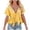 A-Yellow, variant on MuXiKeJi Clothes T Shirts for Women V Neck Dressy Casual Blouses Puff Short Sleeve Summer Tops Loose Fit