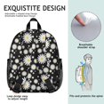 thumbnail image 5 of Cute Small Backpack with Vintage Bloom and Retro Daisy Artwork, Lightweight School Bag for School, 5 of 6