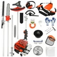thumbnail image 2 of Floseru 5 in 1 Weed Wacker Gas Powe, 52CC 2-Stroke String Trimmer/Edger, Pole Saw, Hedge Trimmer and Brush Cutter Blade with Extension Pole – Gas Powe Yard Tool for Landscaping, 2 of 11