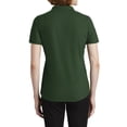 thumbnail image 5 of Womens EZPerformance Polyester Pique Polo T-Shirt Deep Forest Green Medium, 5 of 5