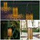 thumbnail image 3 of 1 lámpara solar LED hueca de hierro, lámpara colgante decorativa dorada, 3 of 7