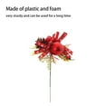 thumbnail image 4 of 4 Pack Artificial Christmas Assorted Holly Picks Stems Pine Branches Picks Spray with Pinecones Holly Leaves for Christmas Tree Floral Wreath Winter Holiday Season Decorations, 4 of 8