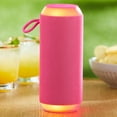 thumbnail image 2 of onn Large Rugged Speaker with Bluetooth Wireless Technology and LED Lighting, Pink, 2 of 8