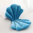 thumbnail image 5 of Cojín de terciopelo de lujo para asiento de Silla, cojín de respaldo de concha de estilo artístico, rosa azul, Princesa, concha de mar, decoración de almohada para el hogar, 5 of 5