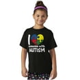 thumbnail image 4 of I Love Someone with Autism Puzzle Crewneck T Shirts Boy Girl Teen Brisco Brands M, 4 of 5