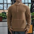thumbnail image 2 of RongHuan Men's Henley Shirts Long Sleeve Button Up T-Shirt Casual Thermal Workout Tee Top with Pockets, 2 of 6