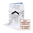 thumbnail image 6 of American Greetings 25th Anniversary Card (Silver Roses), 6 of 6