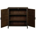 thumbnail image 3 of Armoire moderne en MDF et métal – noyer, 3 of 7