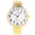 thumbnail image 3 of STC Gold Super Large Face Easy to Read Stretch Band Watch, 3 of 3