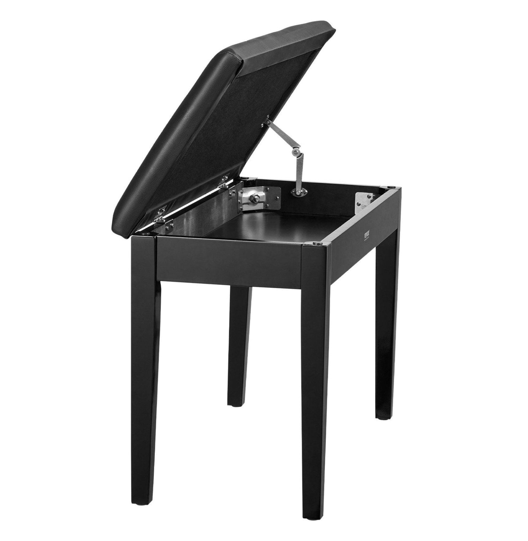 Duet Piano Bench with Storage - Padded Wooden Keyboard Stool - 29.5" x 14" x 19" - Adjustable Seat - Music Room Furniture