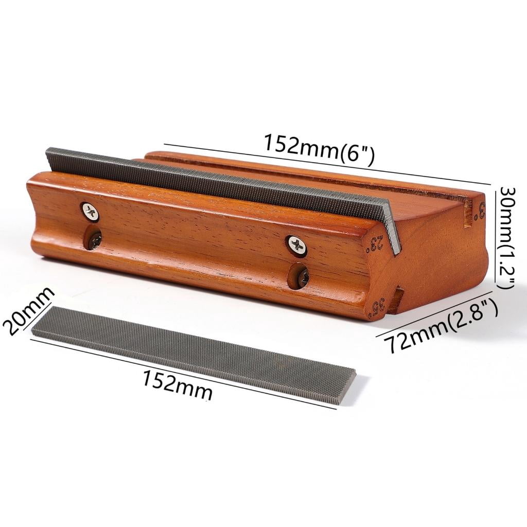 Yihuala Fret File Set 3/23/35 Degree High Precisions Fretwork File for Guitar Maintenance and Professional Fretboard Refinements