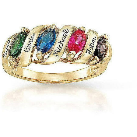 Keepsake Personalized Family Story Mothers Birthstone Ring