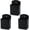black&3pcs, variant on 3 Packs Remote Control Holder Wall Mount, TV Remote Holder, Self Adhesive Controller Holder, Wall Pen Holder Storage Accessories for Home Office School -Black