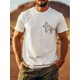 thumbnail image 1 of Camiseta de manga corta con estampado cruzado para hombre: camisetas casuales, cómodas y transpirables., 1 of 4