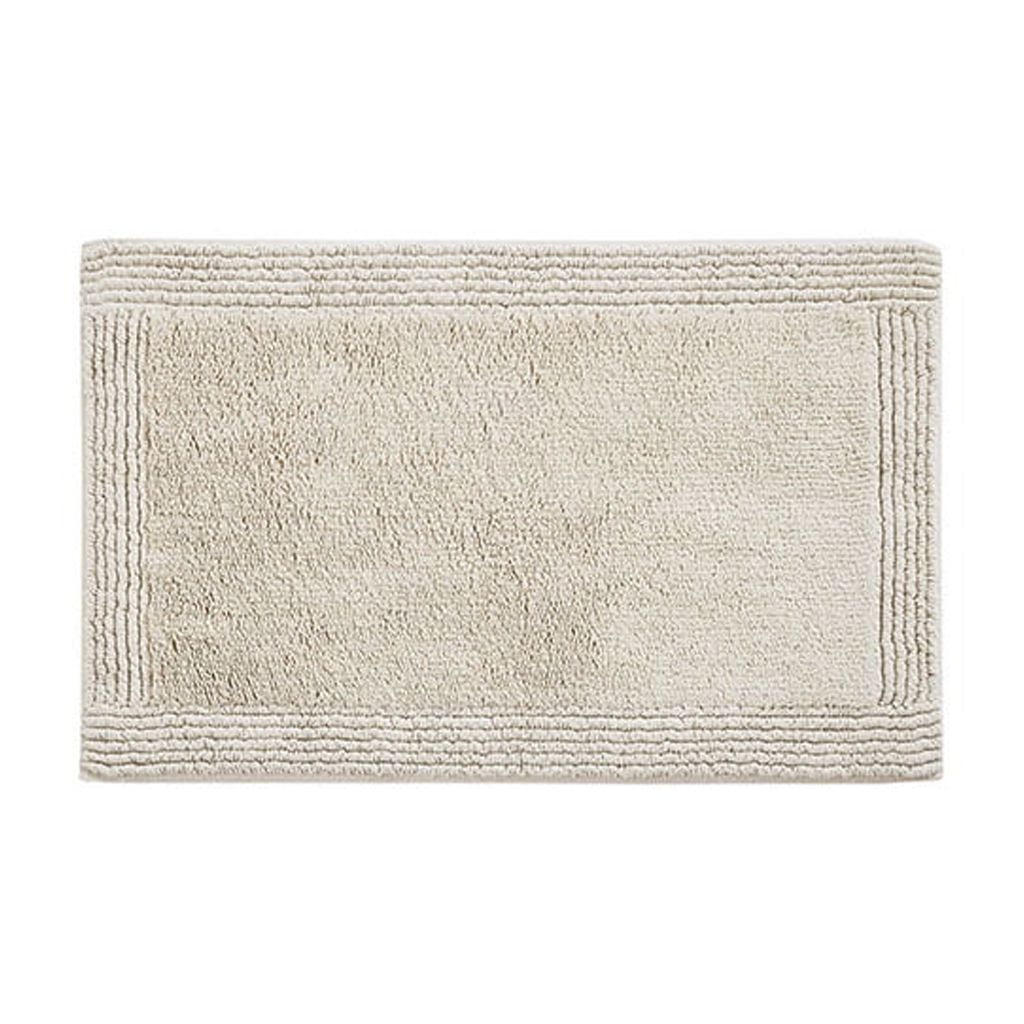 MAYEERTY 100% Cotton Tufted Reversible Bath Rug Natural 21" x 34"