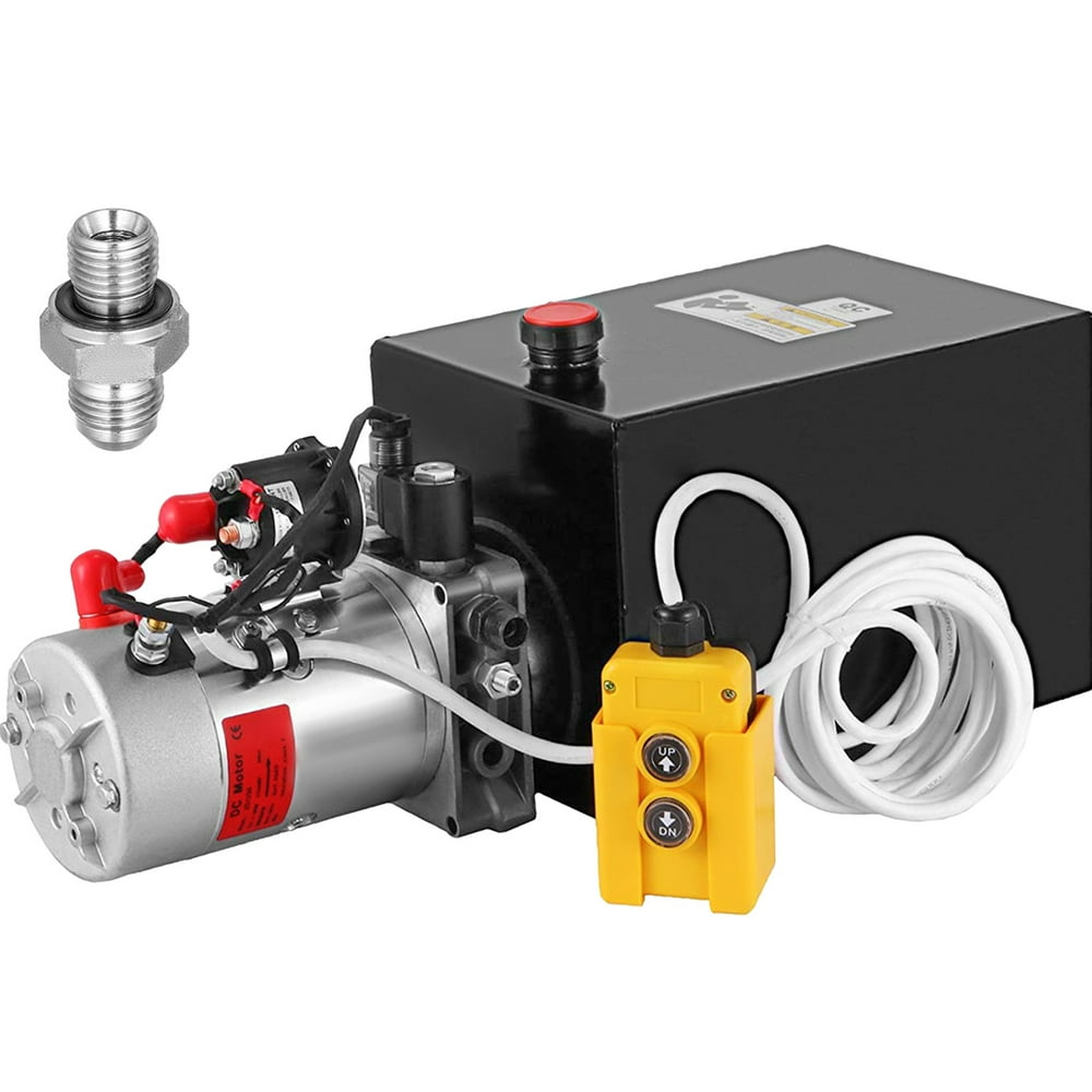 VEVOR Hydraulic Power Unit 12 Quart Hydraulic Pump 12V Dump Trailer