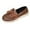 #005-Coffee, variant on Yusimy Women's Fashionable Casual Penny Loafers - Round Toe Low-Cut Slip-On Shoes with Bowknot Detail Comfortable Flat Sole Classic Loafers Style for Everyday Wear
