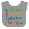 thumbnail image 3 of Inktastic Tennessee Grandma Loves Me Boys or Girls Baby Bib, 3 of 4