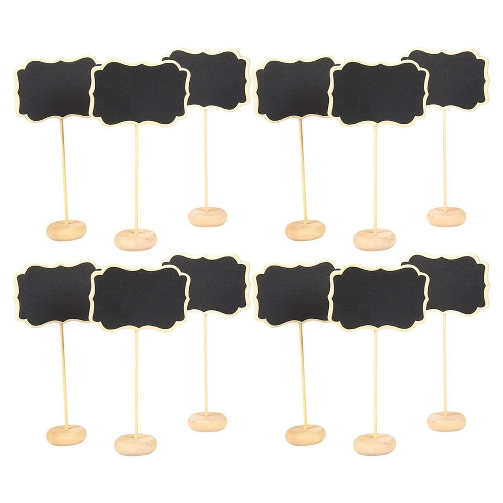 Set Of 12 Mini Chalkboard Signs with Stand Chalkboard Place Cards