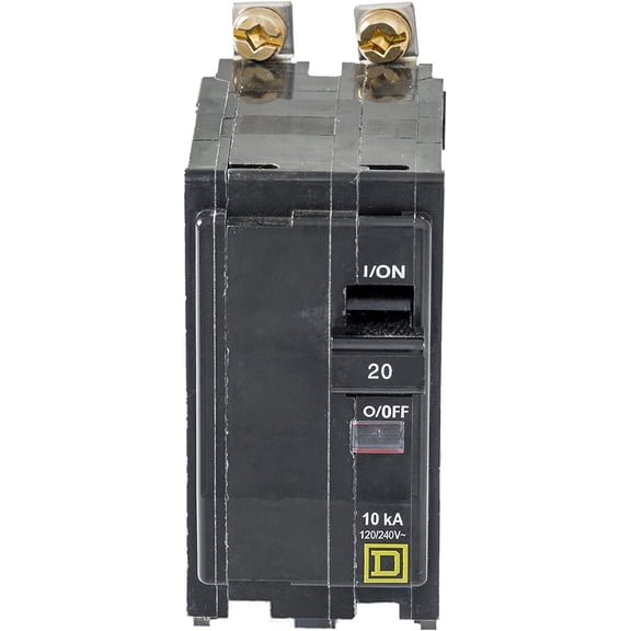 Square D - QOB220CP Circuit Breaker, Black