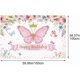 thumbnail image 2 of Butterfly Disposable Tableware Set Paper Plate Napkin Banner Happy Girls Birthday Party Decorations Kids Baby Shower Supplies, 2 of 4