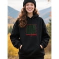 thumbnail image 4 of Holiday Cheer Christmas Hoodie for Men Women, Holiday Pullover Hooded Sweatshirt, Cozy Cotton Poly Blend, Funny Winter Xmas Gift Outfit, 4 of 5
