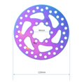 thumbnail image 3 of LEFU pour Disque de Frein de Trottinette Électrique Coloré 140mm 6 Boulons 44MM pour Trottinettes Ninebot F20 F30 F40 Kugoo Acier Inoxydable Résistant à la Rouille Haute Stabilité Installation Facile, 3 of 10