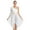 White, variant on Women Praise Lyrical Dance Dress One Shoulder Liturgical Worship Tunic Irregular Hem Dancewear Black S