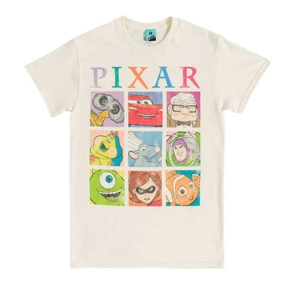 Disney Pixar T-Shirt Rétro à Carreaux pour Adulte