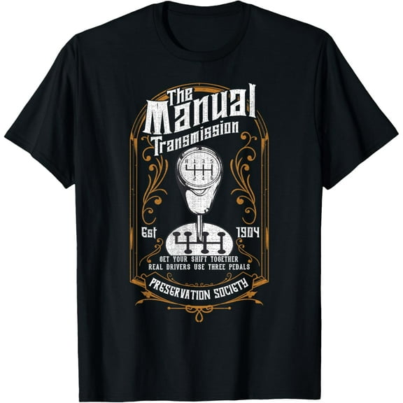 The Manual Transmission Shift Racing Drag Race Car Guy Racer T-Shirt