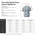 thumbnail image 5 of Fotbe Cute Rabbit Easter Camisa Estampada de Manga Corta para Hombre, Casual de Verano, Estilo Playero, Sin Arrugas-Small, 5 of 5