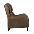 thumbnail image 3 of Tommy Hilfiger Eddington Modern Recliner Chair Brown Faux Leather, 3 of 10