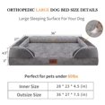 thumbnail image 4 of Cama para perros Comfort Expression, espuma ortopédica impermeable, color gris, 4 of 6