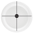 thumbnail image 2 of Serving 10" Disposable White Salad Plastic Plates - Durable & Eco-Friendly - Perfect for Restaurants, and Elegant Parties - Hassle-Free Cleanup - Set of 100, 2 of 6