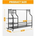 thumbnail image 2 of Golf bag storage 4 Golf Bag Organizer Garage Storage, Extra Large Golf Bag Storage Rack for Golf Bag, Golf Clubs and Golf Accessories, Golf Storage for Garage, Golf Clubs, Basement, 2 of 5