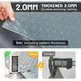 thumbnail image 7 of TUFFIOM 7.5 x 17 FT Garage Floor Mat, Thickened Diamond Plate PVC Garage Flooring Roll for Under Car Parking Protect, Floor Mats for Garage, RV Trailer Flooring, Water/Stain Resistant, 7 of 7