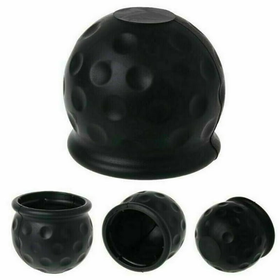 1Pc - 50Mm Tow Bar Ball Cover Cap Towing Hitch Caravan Trailer Protector Black Fangkenuo