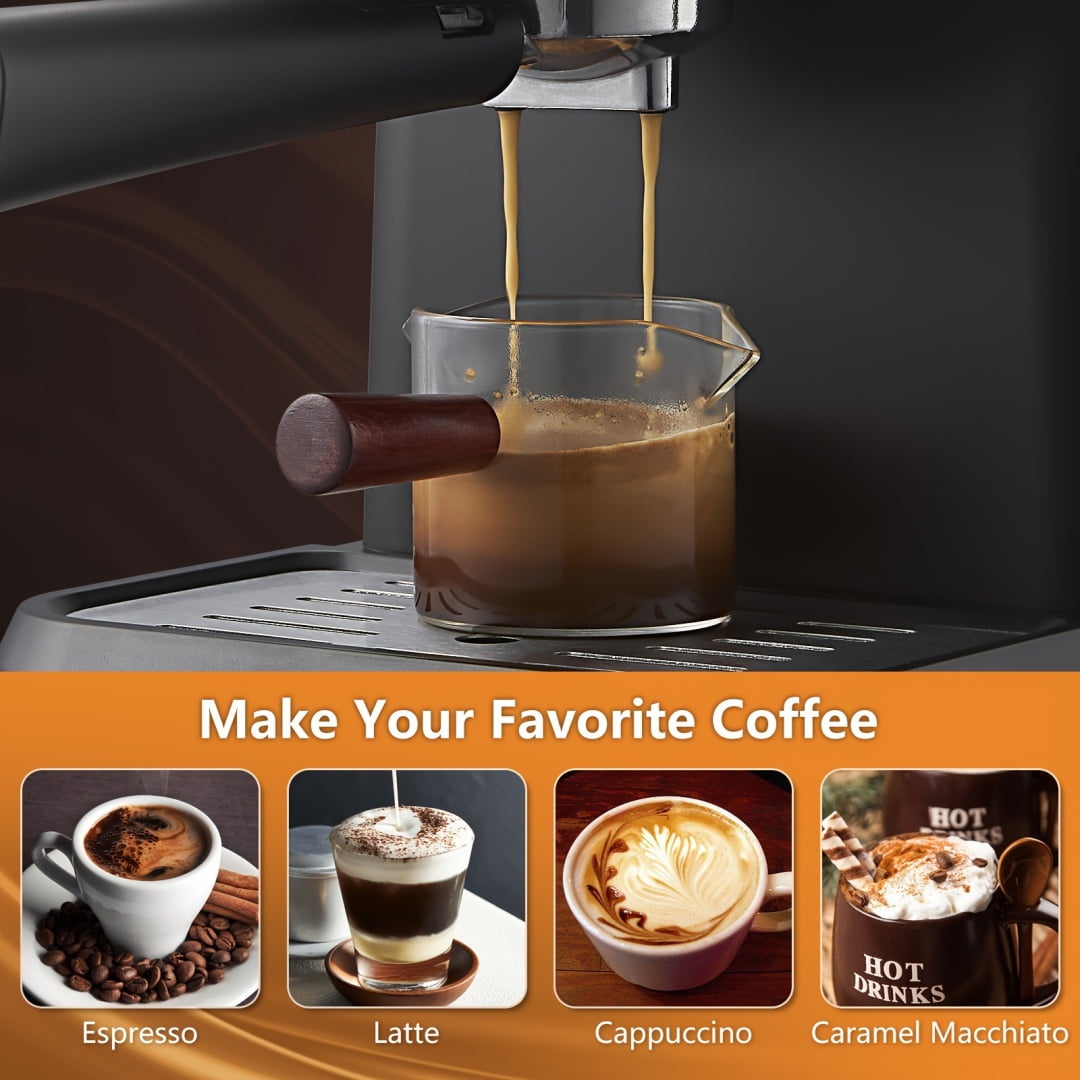 AEOMJK Semi-Automatic Espresso Machine,20 Bar Pressure,1.5L