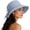Blue, variant on Womens Cotton Wide Brim Sun Hats UPF50+ UV Protection Packable Beach Hat Summer Cute Bucket Cap for Travel