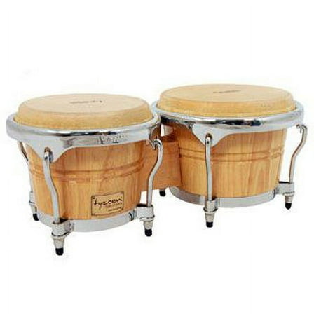 Concerto Series Natural Finish Bongos 7″ & 8-1/2″