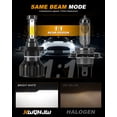 thumbnail image 3 of 9003/H4+H16/5202 LED Headlight Bulbs High&Low Dual Beam 6000K White 5202 Fog Light Combo, 3 of 16