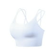 thumbnail image 6 of vigerkar Women Sport Bra with Removable Padded Racerback Bralette Medium Support Running Yoga Bra Top White, M, 6 of 6