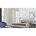 thumbnail image 5 of Concord Wallcoverings Modern Textured Wallpaper Graphic, Vinyl Accent Wall , Grey, Light Grey, White, 21 in x 33 Ft (57 sq. ft), 10331_10, 5 of 5