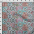 thumbnail image 4 of oneOone Cotton Poplin Pink Fabric Morrocon Tiles Sewing Fabric By The Yard Printed Diy Clothing Sewing Supplies 42 Inch Wide, 4 of 4