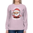 thumbnail image 2 of Santa on the Nice List Women's Sweatshirt, 2 of 3