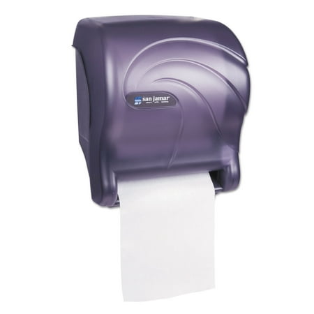 Cfs Tear-n-dry Essence Touchless Towel Dispenser  11.75 X 9.13 X 14.44  Black Pearl Hand towels san jamar® tear-n-dry essence™ touchless towel dispenser. Enjoy efficient and dependable electronic roll towel dispensing in a compact size with Tear–N–Dry Essence™. Consistently dispenses 10  paper portions without wait  making it an ideal choice for high-traffic environments. This affordable  low-maintenance dispenser boasts the longest in the industry. And  it’s simple to install. Just mount  load paper and you are ready to go. Attractive Wave Pattern. Towels Dispensers Type: Roll Towel Dispenser; Capacity (text): 8  Diameter Roll; (s): Plastic; Color(s): Black Pearl. This cfs tear-n-dry essence touchless towel dispenser  11.75 x 9.13 x 14.44  black pearl is a great dispensers  hand towels item at a reduced price under $140 you can t miss.