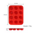 thumbnail image 5 of Molde redondo de silicona para tartaletas de huevo, herramientas para hornear, molde para 12 tartas de tamaño uniforme, molde grueso de silicona para tartas, 5 of 5