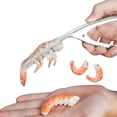 thumbnail image 1 of Pelador de camarones de acero inoxidable, herramienta curvada para desvenar conchas de mariscos, pelador de gambas de cocina, 1 of 8
