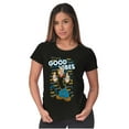 thumbnail image 4 of Popeye Positive Vibes Sailor Cartoon Women's T Shirt Ladies Tee Brisco Brands S, 4 of 5