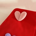 thumbnail image 5 of Jamsmile Toddler Girls Outfits Sets Toddler Girls Short Sleeve Ribbed T Shirt Tops + Heart Shorts + Hats 3pcs Kids Girls Outfits, 5 of 7